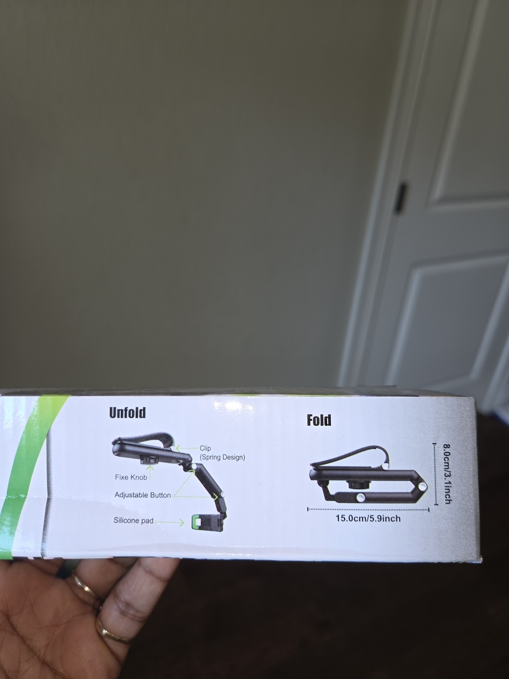 Multi-Scene In-Visor Phone Mount — Black - Picture 3 of 6